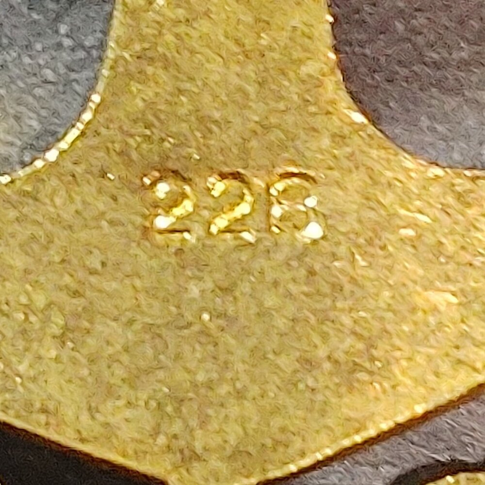 USN Navy Anchor Pin Gold and Silver Metal Military - Picture 3 of 5